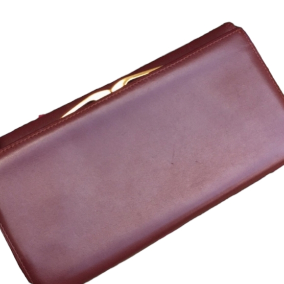 💋CARTIÉR BORDEAUX TRI-FOLD WALLET - Picture 4 of 14